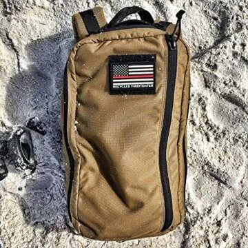 Recycled Firefighter Typhon EDC Backpack – Compact 12 Liter Backpack, Slim Minimalist Backpack