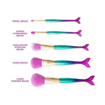 Tarte Minutes To Mermaid Brush Set, 5 Makeup Brushes