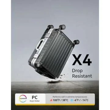 LUGGEX Zipperless Carry On Luggage with Durable Spinner Wheels