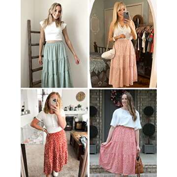 Stylish MEROKEETY Boho Leopard Print Midi Skirt