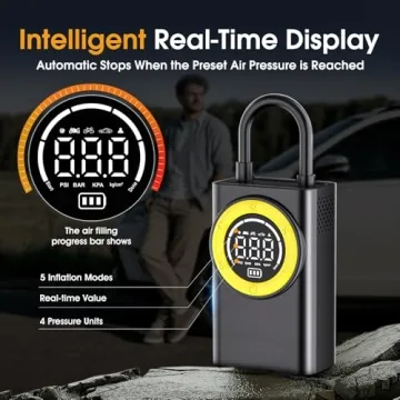 Portable Tire Inflator - 150 PSI Cordless Air Pump