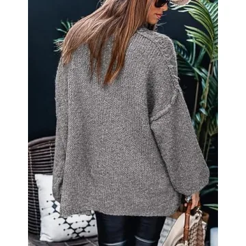 Cozy Oversized Turtleneck Sweater for Women