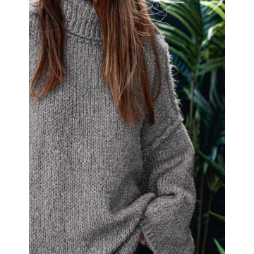 Cozy Oversized Turtleneck Sweater for Women