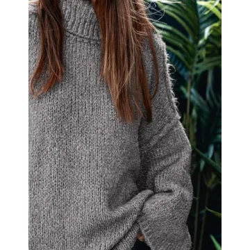 Cozy Oversized Turtleneck Sweater for Women
