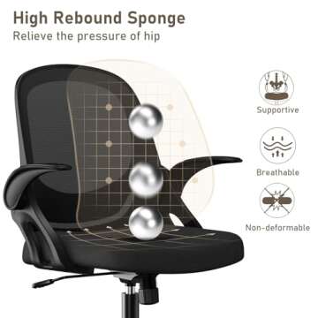 Comfortable Ergonomic Office Chair with Lumbar Support