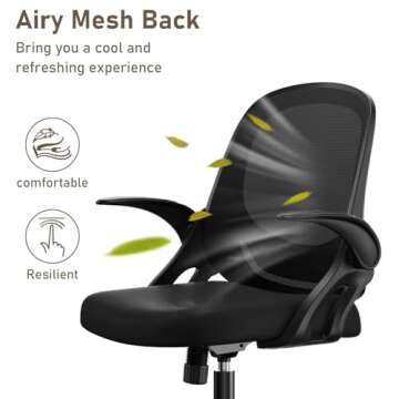 Comfortable Ergonomic Office Chair with Lumbar Support