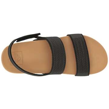 Reef Kids Water Vista Sandals for Girls - Black/Tan