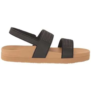 Reef Kids Water Vista Sandals for Girls - Black/Tan