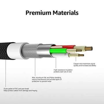 Amazon Basics Double Braided Nylon Lightning to USB Cable, Advanced Collection, MFi Certified Apple iPhone Charger, Silver, 6 Foot