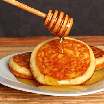 51 PCS Mini Wooden Honey Sticks for Drizzling Honey