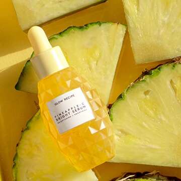 Glow Recipe Pineapple-C Bright Serum - Vitamin C Facial Serum with Hyaluronic Acid + Vitamin E to Ev...