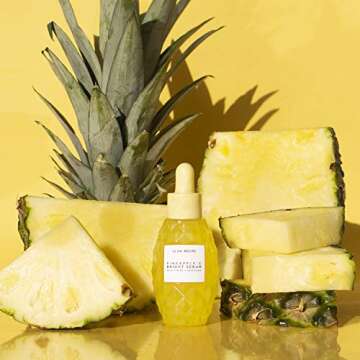 Glow Recipe Pineapple-C Bright Serum - Vitamin C Facial Serum with Hyaluronic Acid + Vitamin E to Even Skin Tone + Hydrate - Good for Blemish-Prone + Sensitive Skin, Vegan (30ml / 1oz)