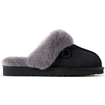 Dearfoams Women's Fireside Shearling Indoor/Outdoor Slipper