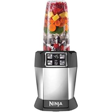 Ninja Auto-iQ Nutri Ninja Blender, Platinum | BL480 (Renewed)