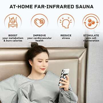 Gorapture Infrared Sauna Blanket Fast Sweating Body Shape Fitness Far Infrared Sauna Blanket for Bod...
