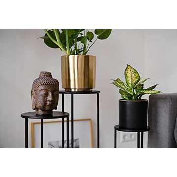 Kimisty Set of 3 Stylish Plant Stands for Indoor Outdoor Use