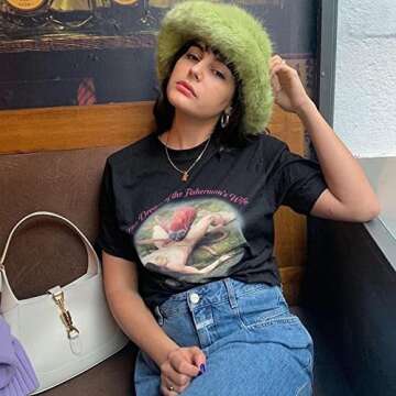 COTUMEl Winter Fur Bucket Hats for Women ，Beanie Hats Faux Fur Warm Sunshade Basin Hat for Autumn Winter (Green),One Size