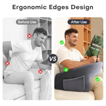 Comfortable OMOTON Reading Pillow for Work and Play