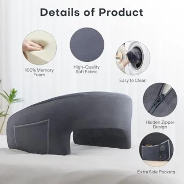 Comfortable OMOTON Reading Pillow for Work and Play
