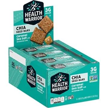 Health Warrior Chia Bars, Caramel Sea Salt , 15 Bars