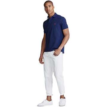 Polo Ralph Lauren Classic Fit Mesh Polo Shirt, Basic Navy With Red Pony, XX-Large