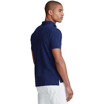 Polo Ralph Lauren Classic Fit Mesh Polo Shirt, Basic Navy With Red Pony, XX-Large