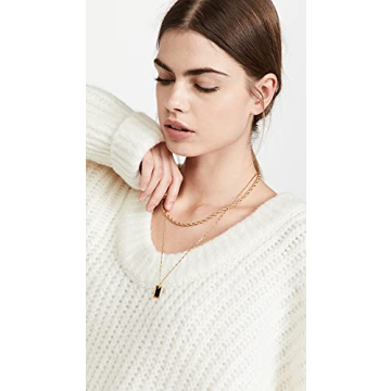 Free People Women's Blue Bell V Neck Sweater in Ivory