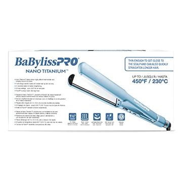 BaBylissPRO Nano Titanium Flat Iron for All Hair Types