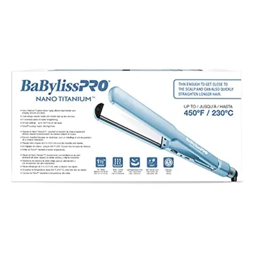 BaBylissPRO Nano Titanium Flat Iron for All Hair Types