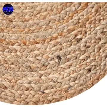 Handwoven Jute Area Rug - Elegant & Versatile Design