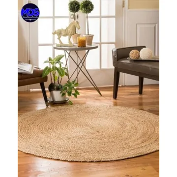 Handwoven Jute Area Rug - Elegant & Versatile Design