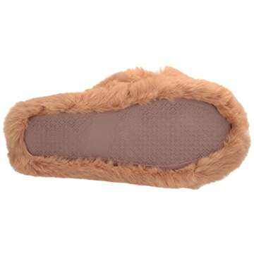 Amazon Essentials Women's Fluffy Slipper, Cream, 8