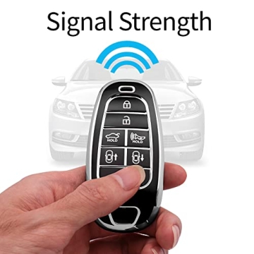 Kespevn Hyundai Key Fob Cover with Leather Keychain