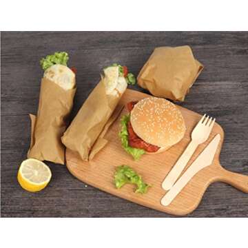 Unbleached Parchment Paper Cookie Baking Sheets,8 Inch Premium Brown Non-Stick Parchment Paper Liners for Round Cake Pans Circle, 100 Count