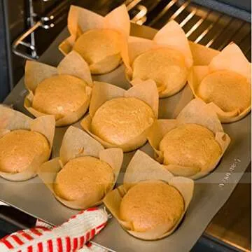 Unbleached Parchment Paper Cookie Baking Sheets,8 Inch Premium Brown Non-Stick Parchment Paper Liners for Round Cake Pans Circle, 100 Count