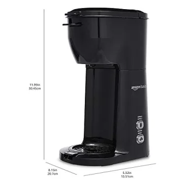 Compact Amazon Basics Drip Coffee Maker for Fresh Brews