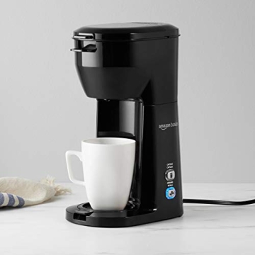 Compact Amazon Basics Drip Coffee Maker for Fresh Brews