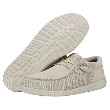 Hey Dude Men's Wally Funk Mono Neutral Size 9| Men's Loafers | Men's Slip On Shoes | Comfortable & Light-Weight