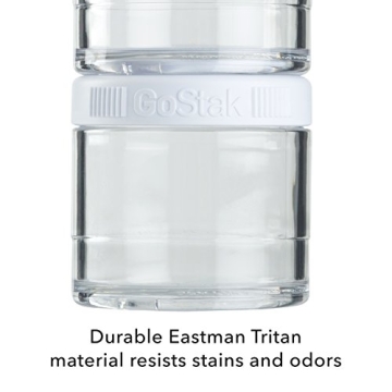 Whiskware Stackable Tritan Plastic Snack Pack, Teal, 1/4 cup, 1/2 cup, and 2/3 cup