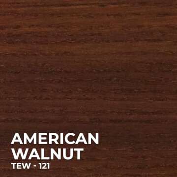SamaN Interior Water Based Wood Stain - Natural Stain for Furniture, Moldings, Wood Paneling, Cabinets (American Walnut TEW-121-12, 12 oz)