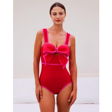 FLAXMAKER Stylish One-Piece Swimsuit for Summer Fun