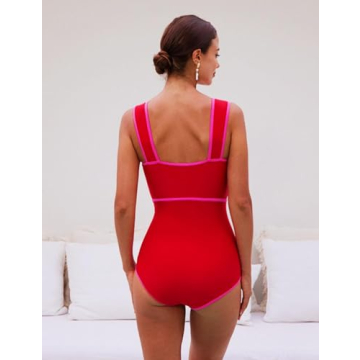 FLAXMAKER Stylish One-Piece Swimsuit for Summer Fun
