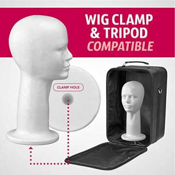 Adolfo 15" Styrofoam Head for Wigs & Hairpieces