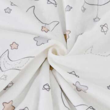 CREVENT 30''X40'' Cute Cozy Fluffy Warm Baby Blanket for Girls Boys Infants Toddlers' Bedding/Crib/Cot/Stroller, Baby Shower Birthday Newborn's Gift - Good Night