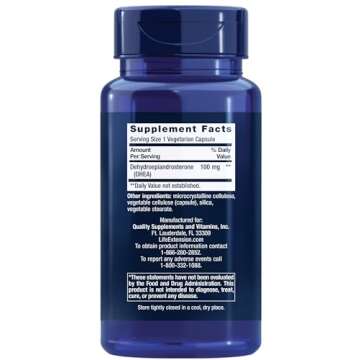 Life Extension DHEA - For Hormone Balance, Immune Support, Sexual Health, Bone & Cardiovascular Heal...