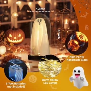 Cute Light Up Halloween Ghost for Party Decor and Gifts