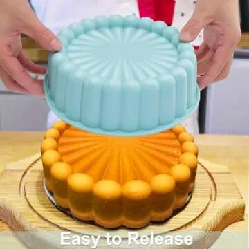 Palksky 10 Inch Nonstick Charlotte Cake Pan Silicone