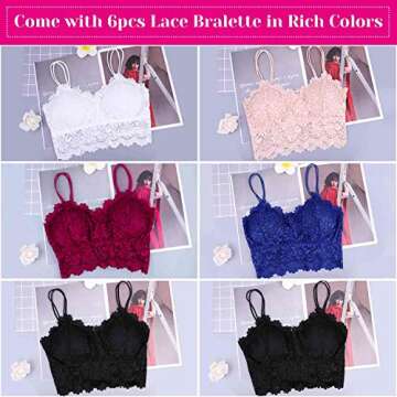 PAXCOO Lace Bralette Set – Stylish Comfort for All Women