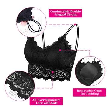 PAXCOO Lace Bralette Set – Stylish Comfort for All Women
