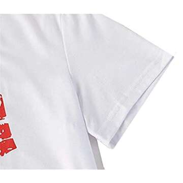 SurBepo Women Red Lip Leopard Tongue T-Shirt for Summer